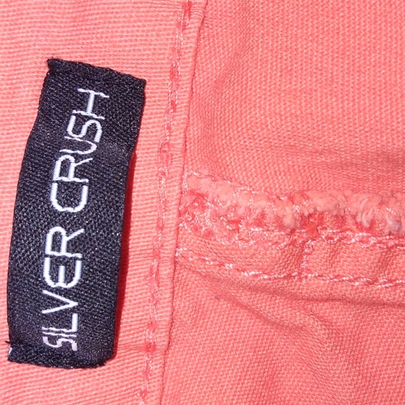 SILVER CRUSH ORANGE LONG PANT W HOLES SIZE 21 - Picture 8 of 9